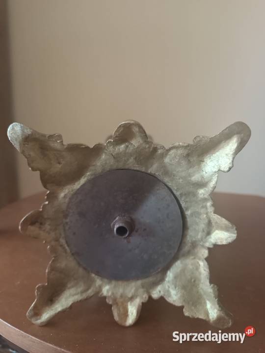 Lampa noga porcelana brąz Chiny Antyki wielkopolskie