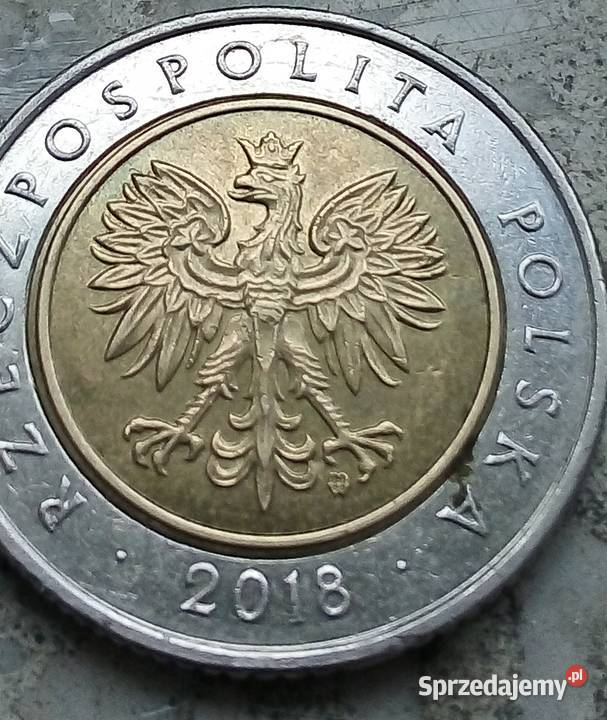 POLSKA 5 2018 r100 LECIE ODZYSKANIA POLSKĘ Numizmatyka Kolekcje Legionowo