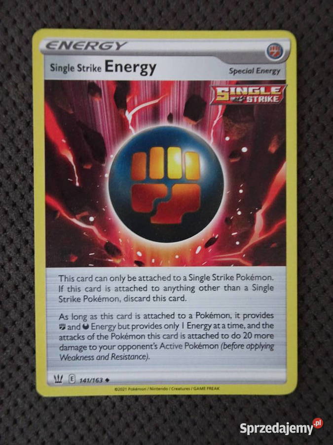 Karta Pokemon Single Strike Energy