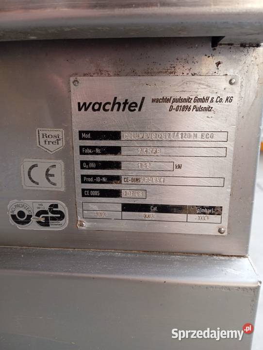 Używany piec WACHTEL Columbus C520120 M ECO Produkcja śląskie Tarnowskie Góry