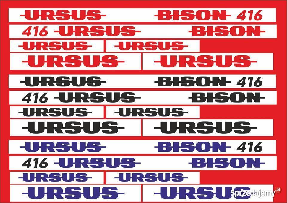 naklejki ursus bison 416 Jeżewo sprzedam