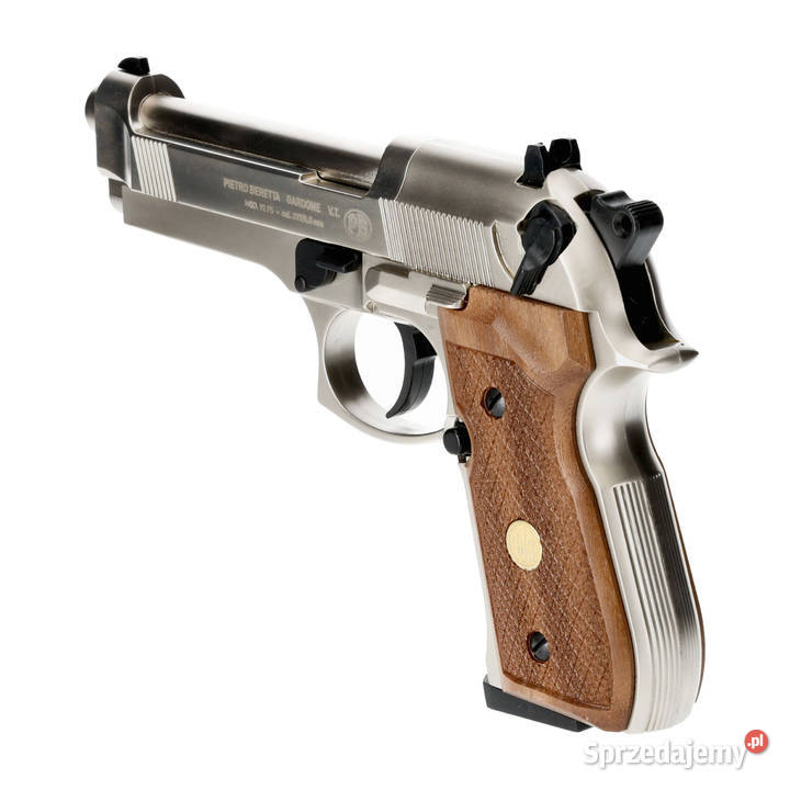 Pistolet wiatrówka Beretta M92 FS nickelwood 45 mazowieckie Warszawa
