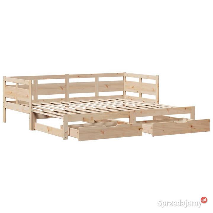 Sofa rozsuwana z szufladami bez materaca 80x200 203cm Warszawa