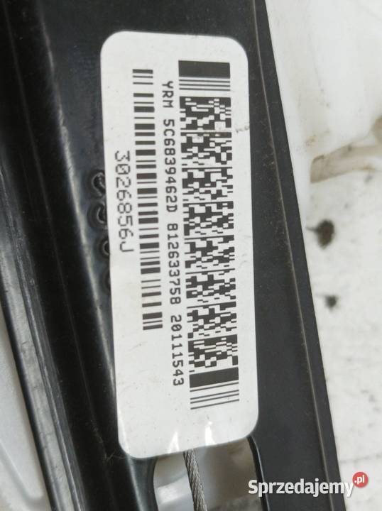 MECHANIZM SZYBY PRAWY TYŁ 5C6839462D 6R0959812M