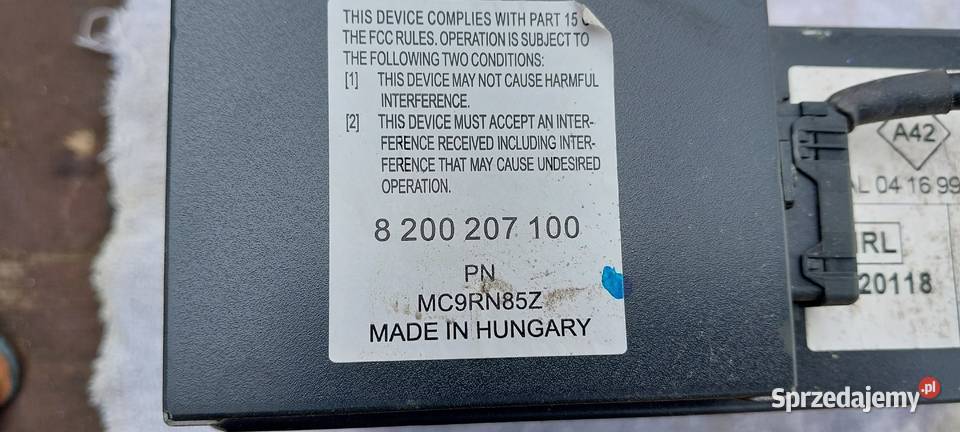 Zmieniarka CD 8200207100 Renault Espace IV Wyposażenie wnętrza Szczecin