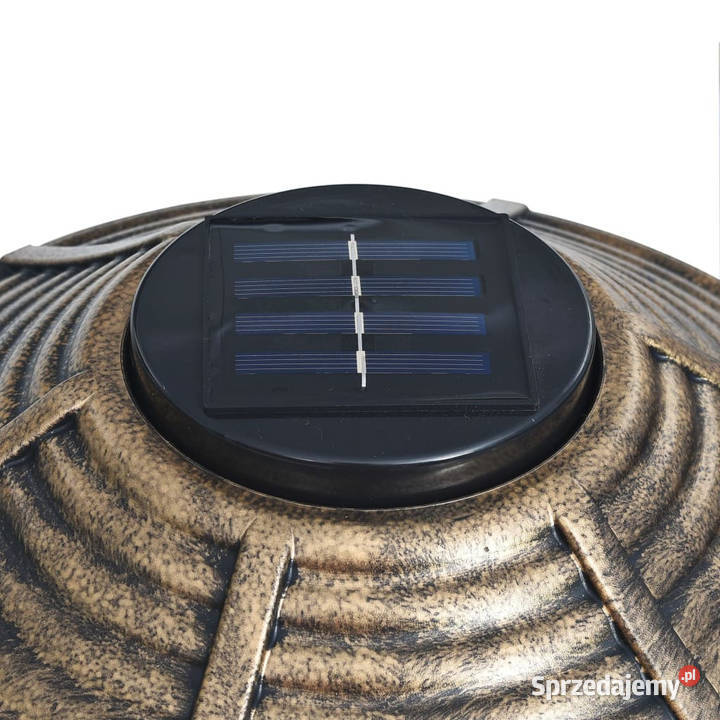 Ozdobny basenik ptaków z lampkami solarnymi LED mazowieckie sprzedam