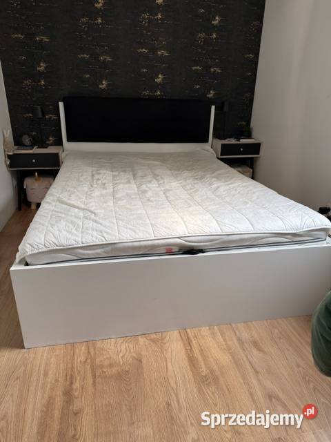 Łóżko Tetrix 140 biały połysk z nakładką 95cm Dziecinów