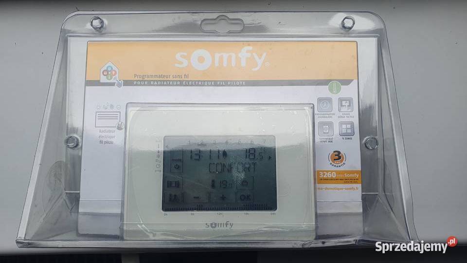 Nowy termostat radiowy Somfy z odbiornikiem sprzedam