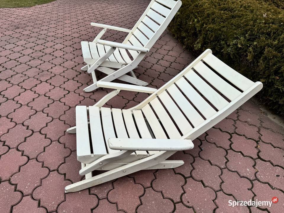 Krzesło ogrodowe leżak regulowany drewniany mazowieckie Garwolin