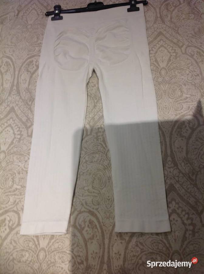 Legginsy Białe Damskie M push ups NOWE Pozostałe Nowa Sól
