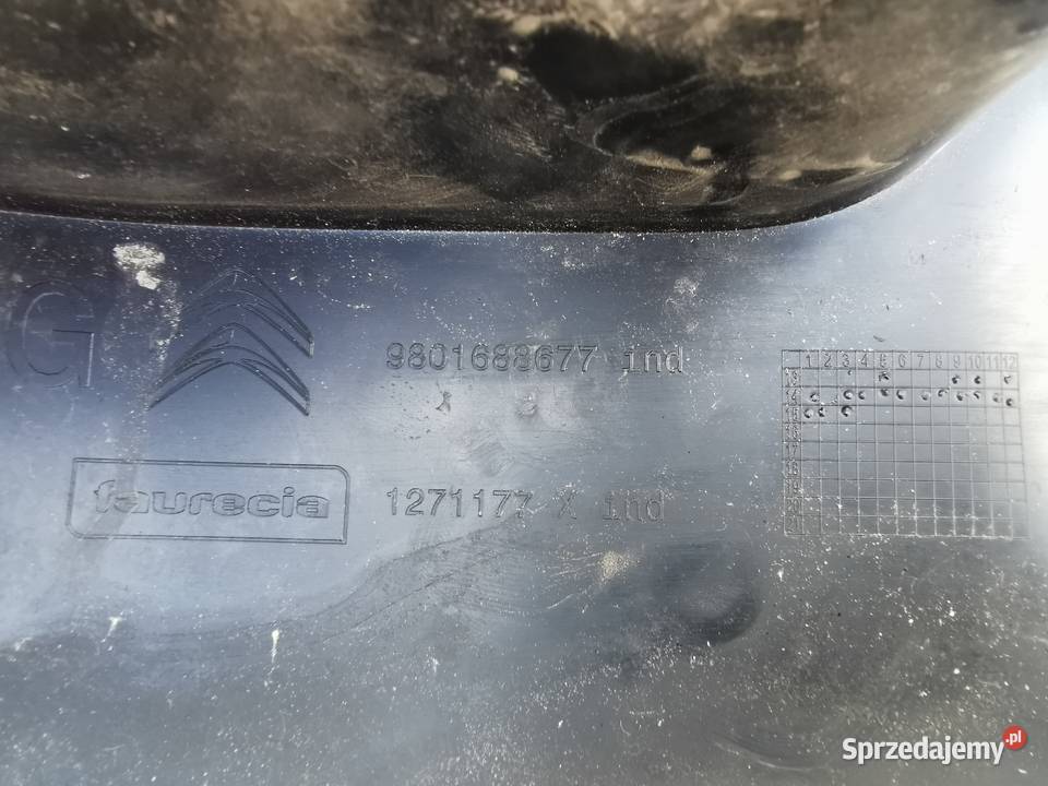 Listwa zderzaka tył lewa lh citroen cactus 1417 Rok produkcji 2015 wielkopolskie Sieraków