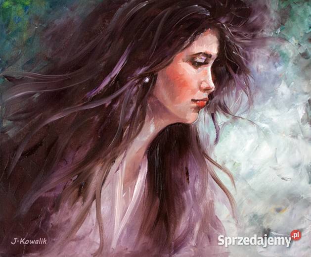 Kowalik Perła 60x50 Obraz Olejny Kobieta łódzkie Łódź sprzedam