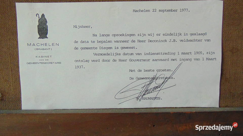 Obraz olej na płótnie z 19171918 roku Białystok