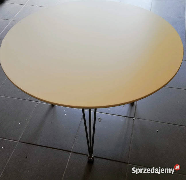 Stolik kawowy okrągły biały 55cm Bydgoszcz