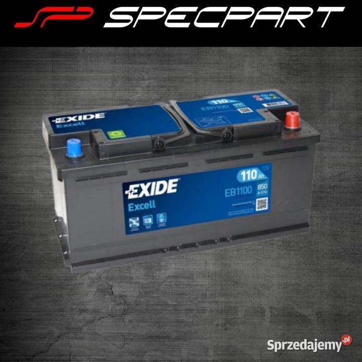 Akumulator Exide Excell 110Ah 850A EN PRAWY PLUS łódzkie
