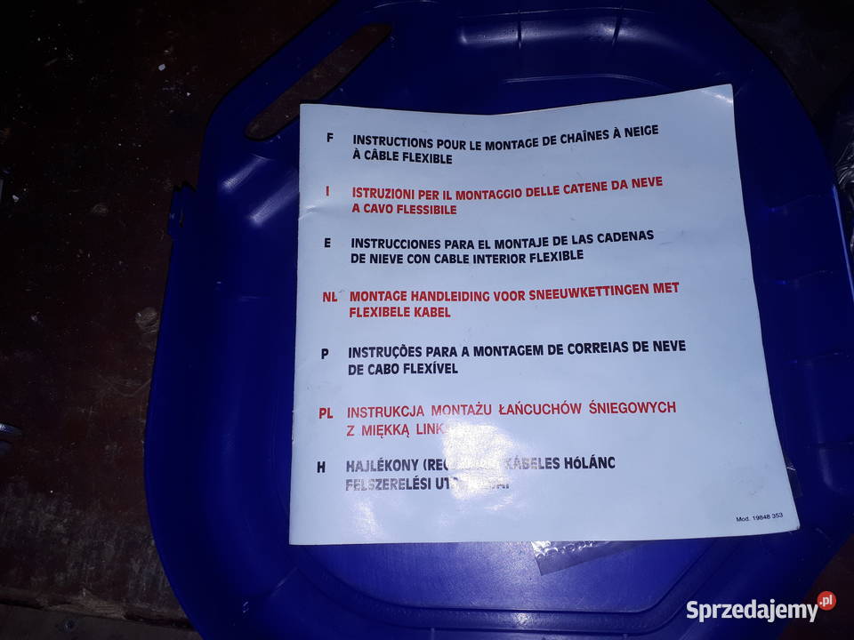 Sprzedam łańcuchy do kół Akcesoria Gliwice