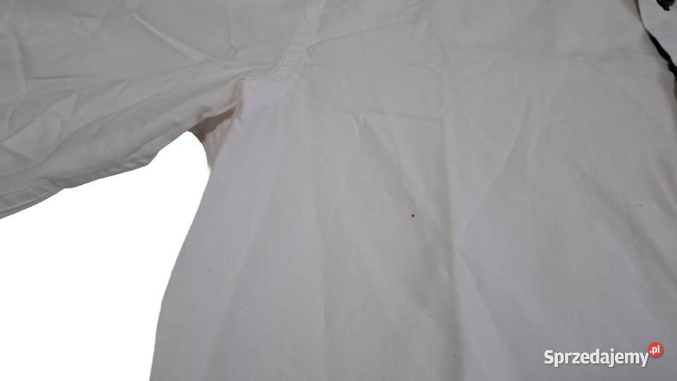 Koszula męska rozpinana biała czarne akcenty L Rozmiar L Odzież wyjściowa Czeladź