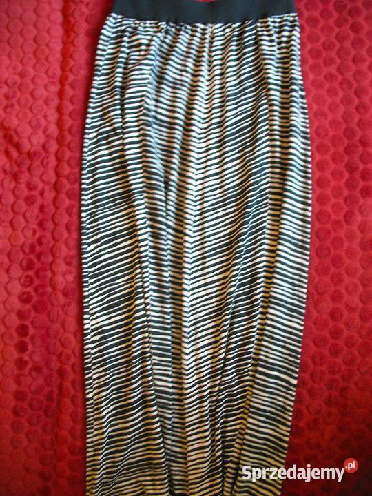 Spódnica bawełna maxi 42 XL biodra 116 Panterka Odzież damska Siedlce