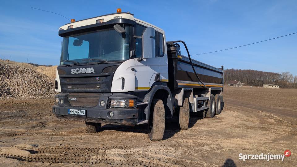 Scania P410 wywrotka 8x4 automatyczna plandeka mazowieckie