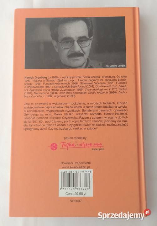 UCHODŹCY Henryk Grynberg twarda Proza i poezja Hajnówka