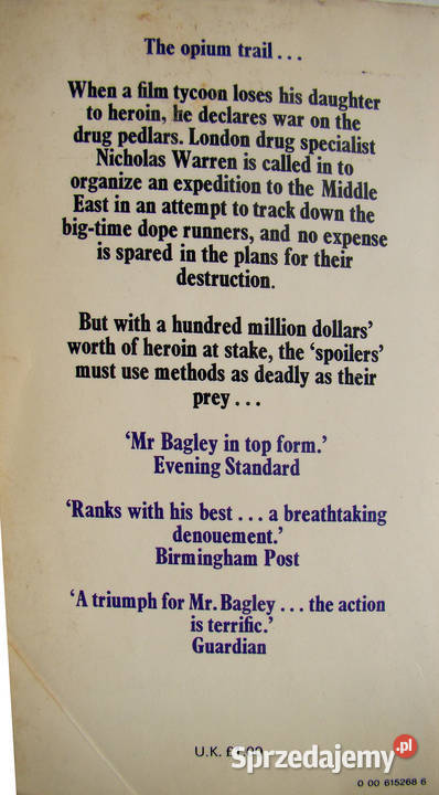 The Spoilers Desmond Bagley thrillery, sensacyjne Limanowa