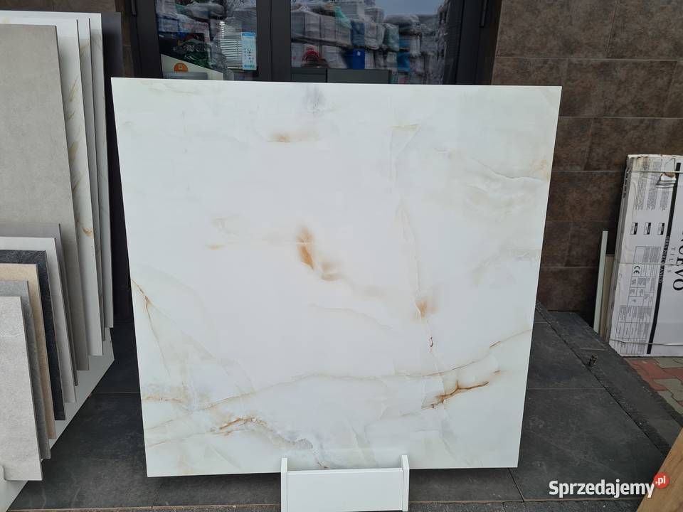 Płytka GRES Onyx Blanco POLER 120x120 GAT I Opoczno