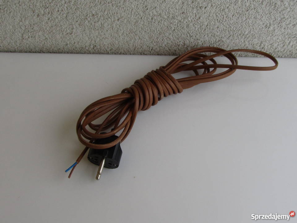 Kabel przewód 2u żyłowy płaski kolor brązowy Olecko