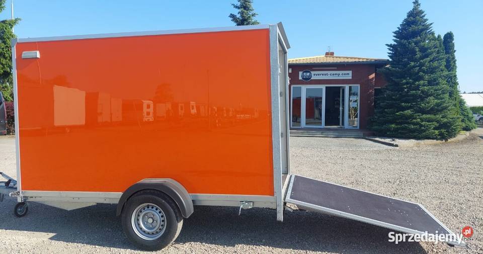Furgon Kontener z Najazdem Trap Rampa Orange na Kontenerowe Leszno