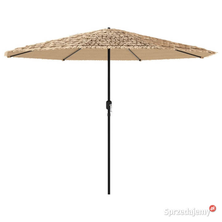 Parasol ogrodowy na stalowym słupku brązowy mazowieckie