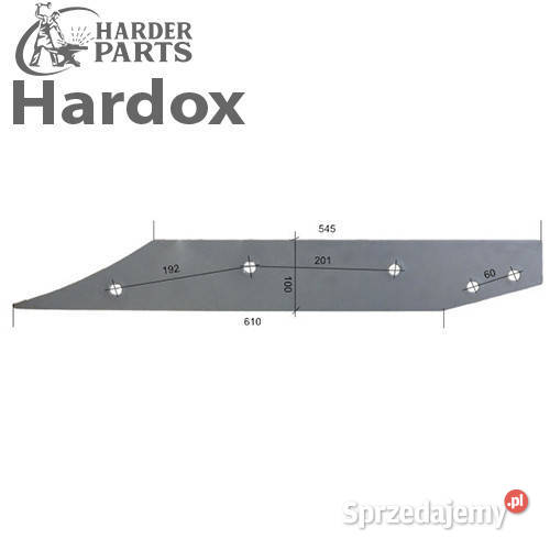 Płoza długa HARDOX 27340901P części do pługa Suwałki