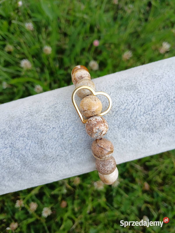 Bransoletka z Jaspisu obrazkowego 10mm z Kielce