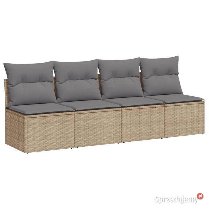 Sofa ogrodowa z poduszkami 4osobowa beż mazowieckie Warszawa sprzedam