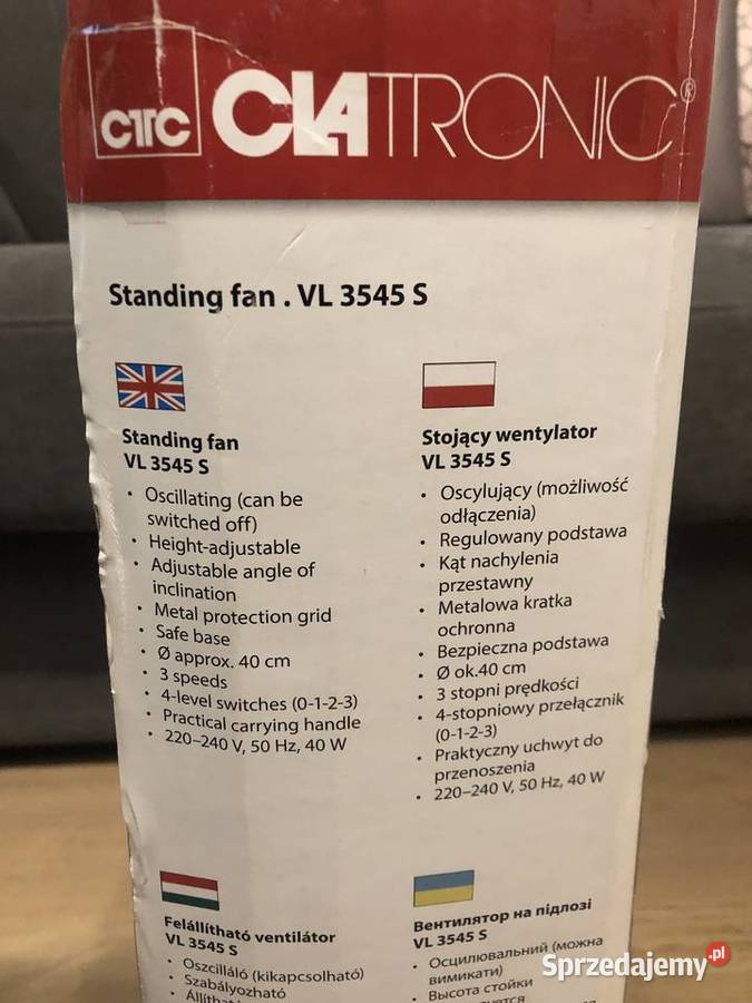 Wentylator stojący CLATRONIC Pszczyna