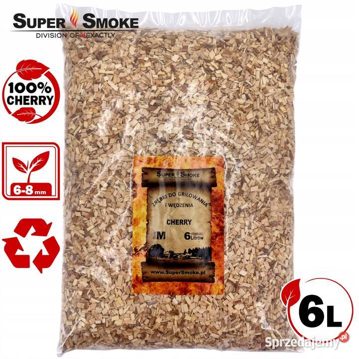 Zrębki Wędzarnicze Super Smoke CHERRY KL08 68mm Białystok