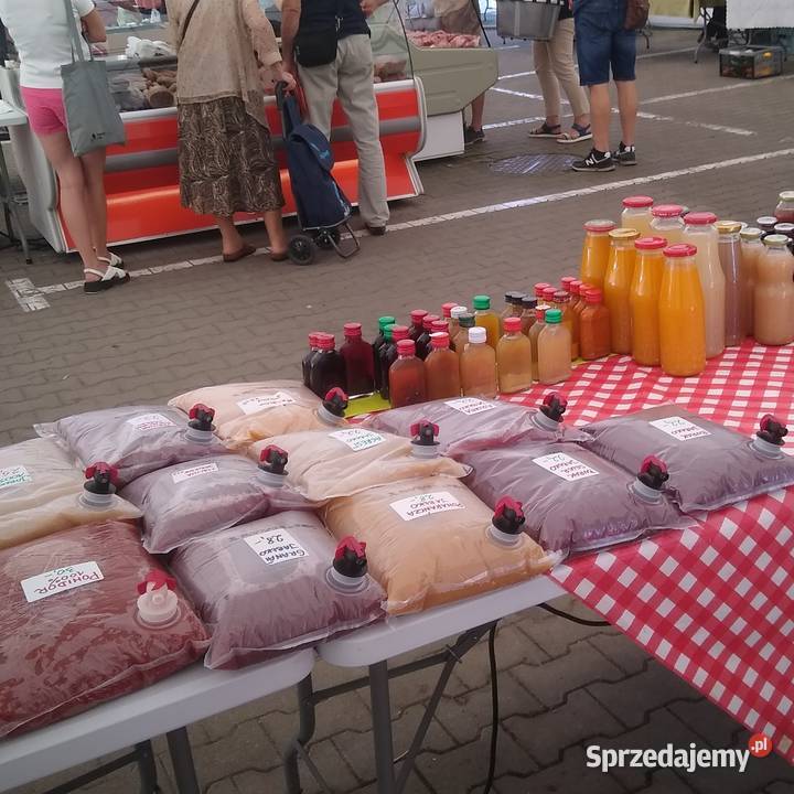 Sok jabłko aronia porzeczka malina agrest łódzkie Łódź