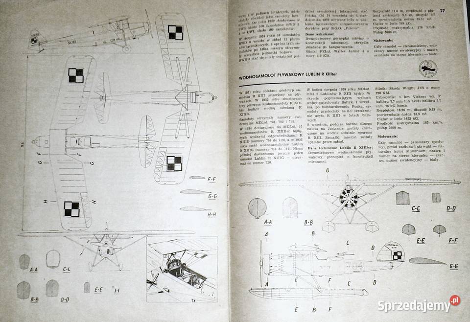 Samoloty września 1939 E Gajkowski S Jurkiewicz Kultura i Rozrywka Chełm