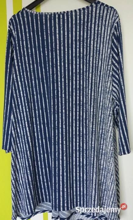 XXXL5658 Nienoszona granatowo biała tunika Grace śląskie Gliwice