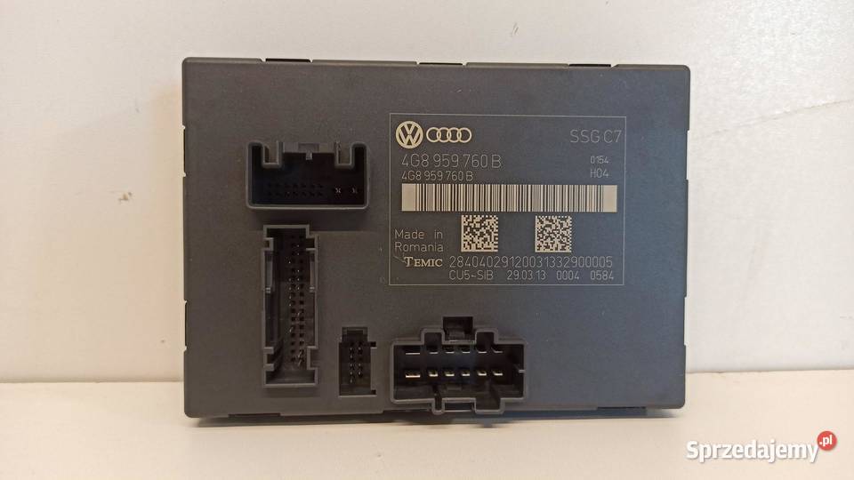 AUDI A6 C7 MODUŁ STEROWNIK FOTELA 4G8959760B osobowe sprzedam