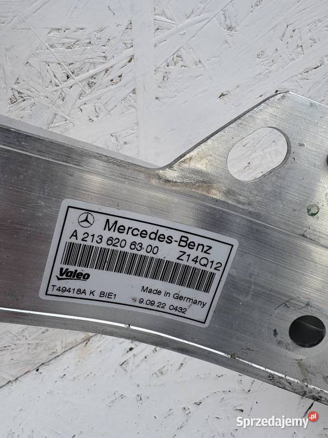 WZMOCNIENIE CZOŁOWE PAS PRZÓD MERCEDES W213 Rok produkcji 2020 Jabłonna
