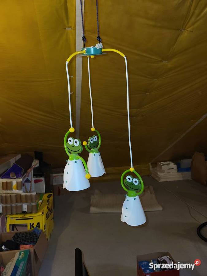 żyrandol lampa sufitowa żabki frog Kliczków