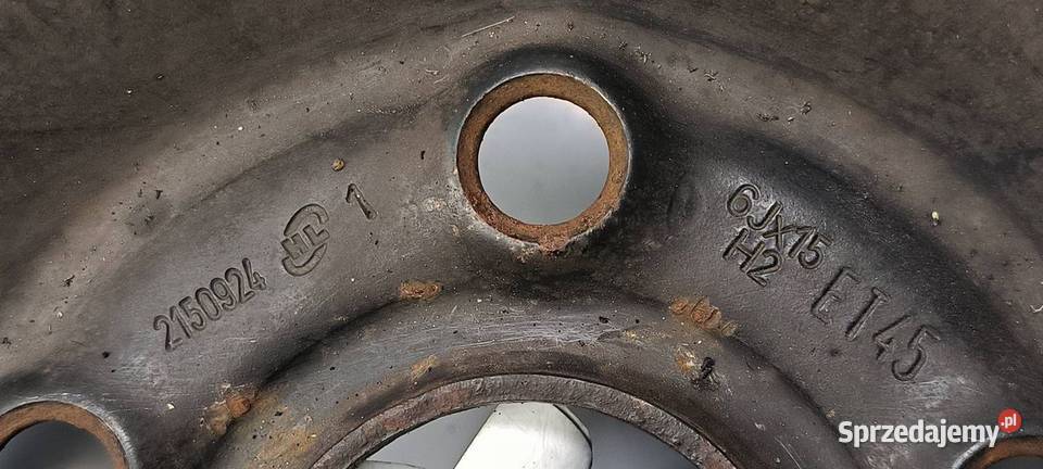 FELGA STALOWA 15 VOLKSWAGEN TOURAN 6JX15 Pozostałe Lipno