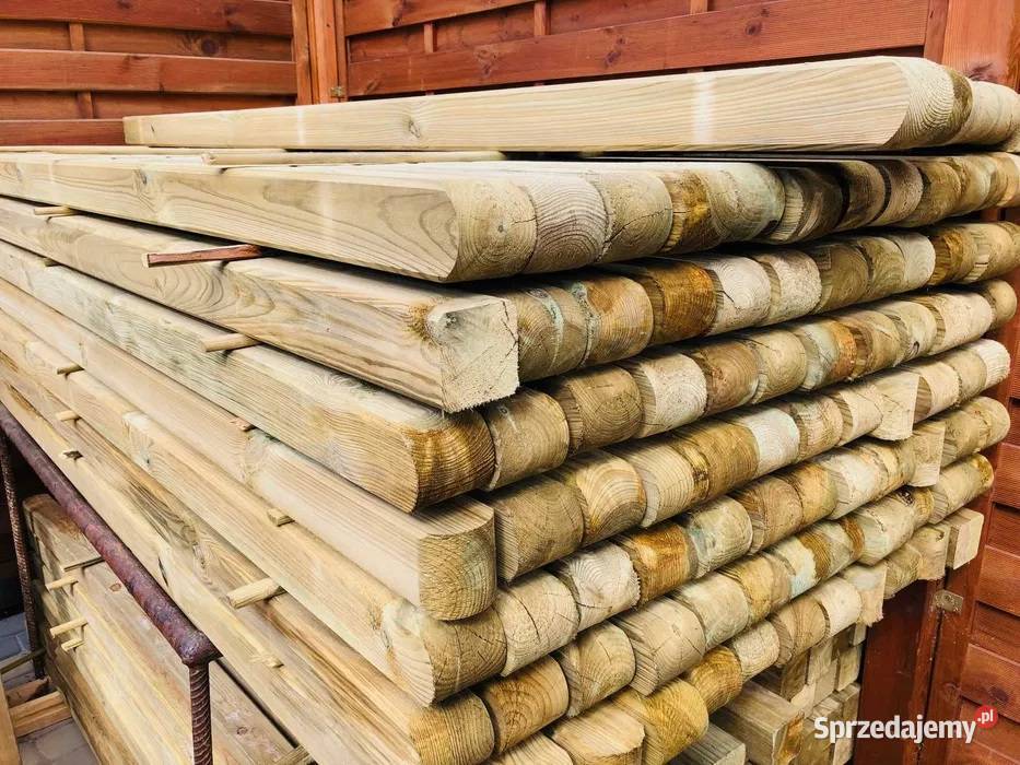 Słupy Drewniane Ogrodzeniowe Kantówki Słupek pomorskie Chojnice