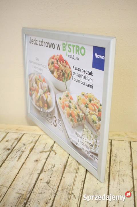 RAMKA ALUMINIOWA zatrzaskowa reklamowa 64x46 Góra