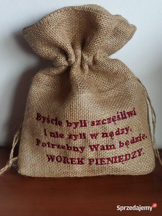 Worek na pieniądze na ślubny prezent Cieszyn