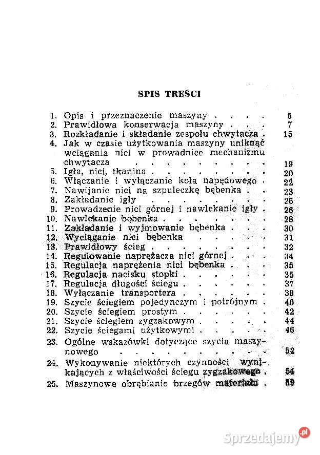 maszyna do szycia łucznik 437 438 instrukcja podkarpackie Stalowa Wola