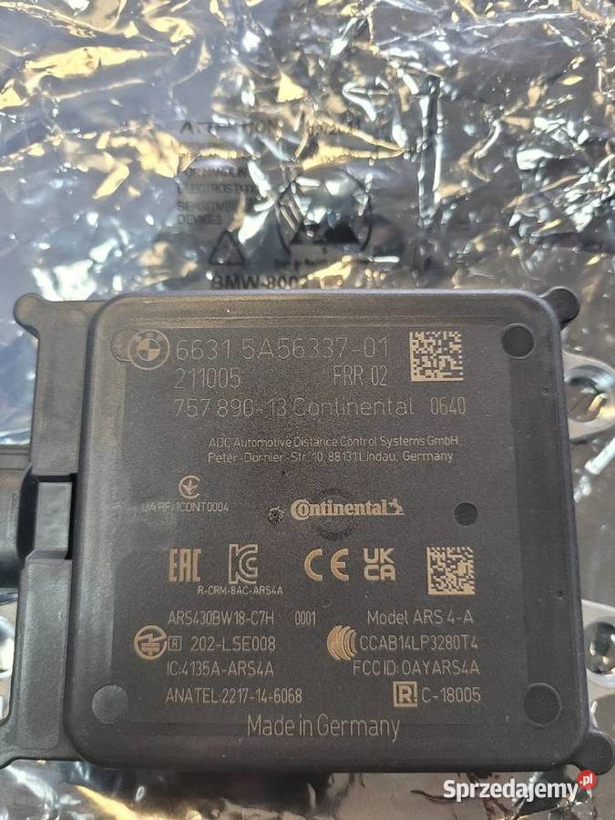 Radar BMW 66315A5633701 5A56337 66315A5633701 Radom
