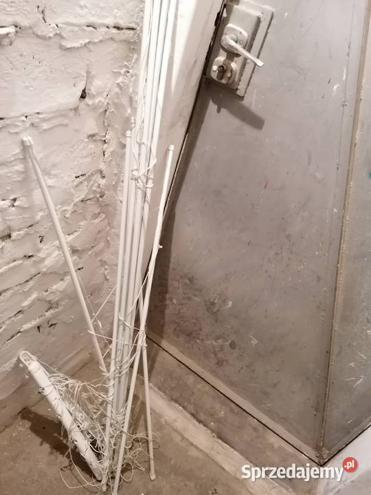 Stalowa suszarka sufitowa 5x100 biały