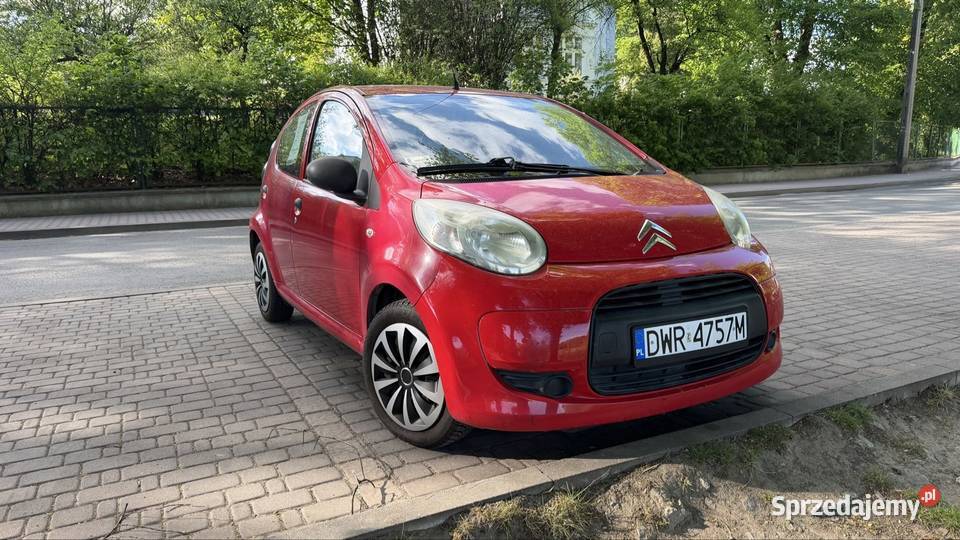 Citroen C1silnik Toyoty na łańcuchu klima kamera czerwony dolnośląskie Brzyków