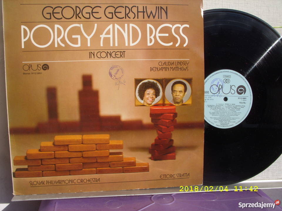 Jazz LP G GERSHWINPORGY AND BESS płyta winylowa dolnośląskie Wołów