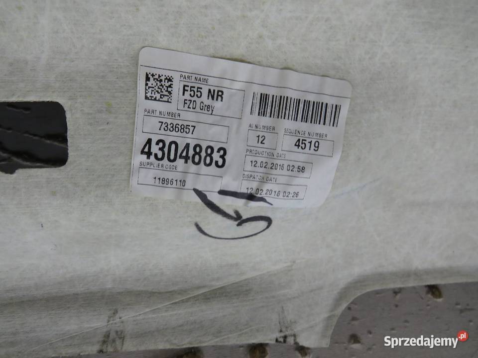 PODSUFITKA MINI F55 F56 5D 4304883